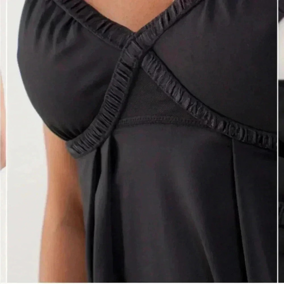 Lululemon Black Dance Strap Tank Top Cross Strap Flowy - Picture 12 of 15